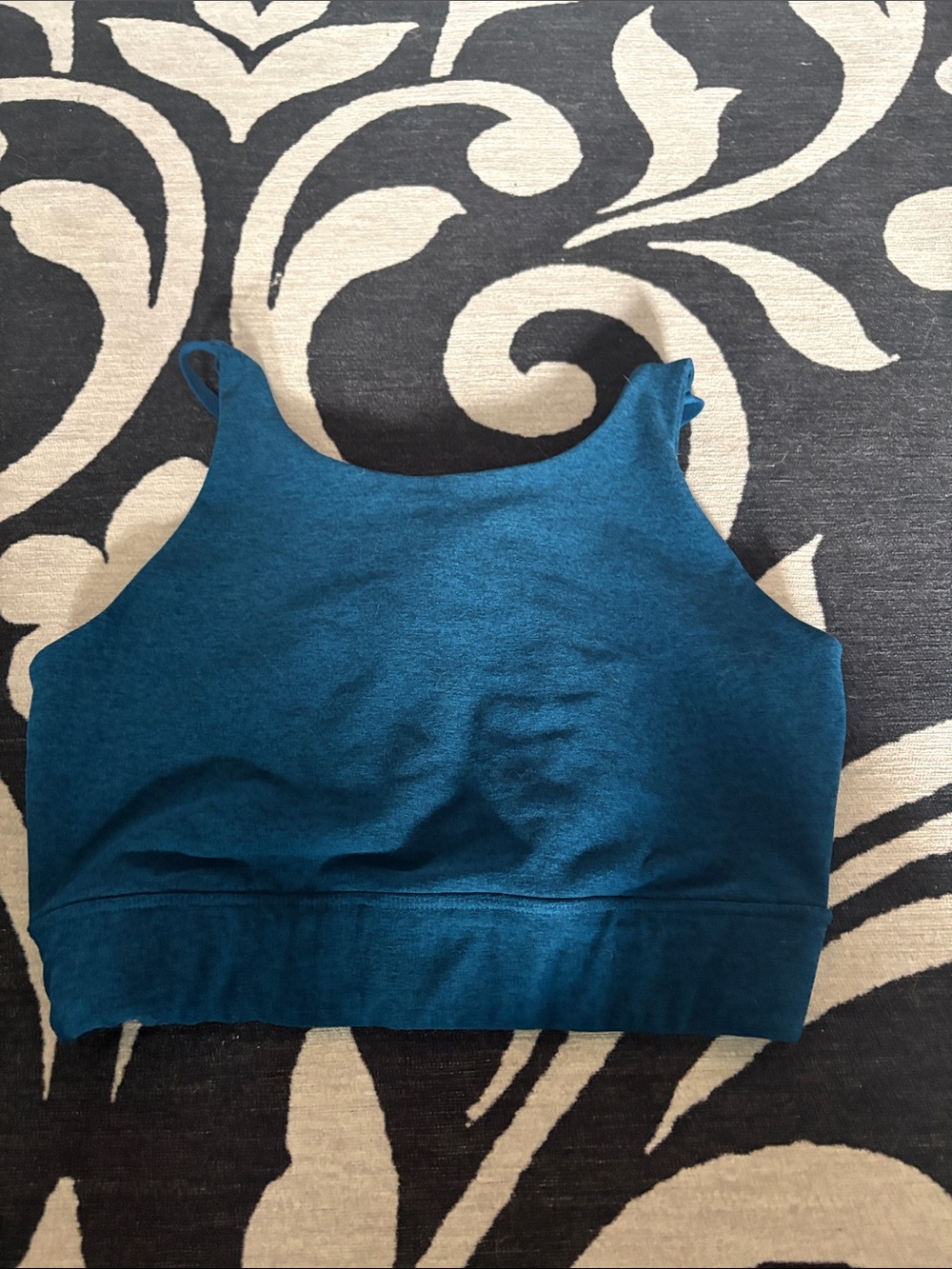 Beyond Yoga Teal Blue High Neck Sports Bra